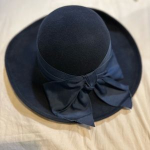 NWT VINTAGE BETMAR BLUE WOOL HOMBURG HAT